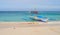 A bangka boat on the beach in Boracay, Philippines