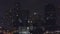 Bangkok city office building downtown night view. Blurred city lights night view abstract background