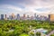 Bangkok city skyline from top view in Thailand