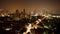 Bangkok cityscape flyer hotel roof top traffic street panorama 4k time lapse thailand