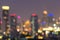 Bangkok cityscape at twilight time, Blurred Photo bokeh