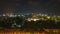 Bangkok night light landscape from wat sraket golden mount