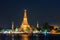 Bangkok nightlife at Wat Arun,