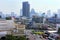 Bangkok panorama and central rail station, Thailand