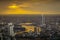 Bangkok, River of Life with Sunset Background