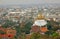 Bangkok Skyline and Temple Aerial view