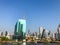 BANGKOK, THAILAN-FEB 24, 2019: The Business building district cityscape near Jaopraya river in Bangkok on Feb 24, 2019, Thailand