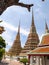 BANGKOK  THAILAND-17 September 2020:Wat Phra Chetuphon Wat Pho, is located behind the splendid Temple of the Emerald Buddha