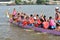 Bangkok, Thailand 20 December 2015 : China boat teams the competing