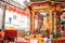 Bangkok, Thailand - 27 January 2019: The main Chinese Buddha statue called Tai Hong Kong Shrine in Poh Teck Tung Foundation in the