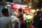 Bangkok, Thailand - 31 January 2015 : chinese chef cooking a chinese food at bangkok chinatown on Yaowarat Road, many chinese food