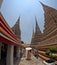 Bangkok, Thailand-April 30 2024: tourist  at Wat Phra Chetuphon