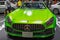 Bangkok, Thailand-August 18, 2019:In front of The lemon green Mercedes-AMG Sportcar in  Big Motor Sale 2019, Bitec, Bangna,