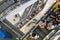 BANGKOK, THAILAND - AUGUST 26: Multiple escalators transports shoppers from one floor to another in Terminal 21 shopping mall in