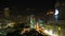 BANGKOK, THAILAND - CIRCA March 2017: Cityscape timelapse of downtown in Bangkok, Thailand at night