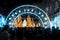 BANGKOK, Thailand - December 23, 2016 Central at night, many people came to celebrate Christmas day Welcome Christmas and happy