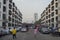 Bangkok, Thailand - December 23, 2016:  Courtyard in a Tenement