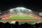 Bangkok , Thailand - December 8 ,2016 : Night scape view of Rajamangala stadium with unidentified supporters before match