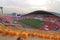 Bangkok , Thailand - December 8 ,2016 : Wide angle shot of Rajamangala home national stadium of Thailand. View from seats fan