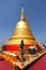 Bangkok, Thailand, Jan03, 2014 :Golden pagoda at the golden mount of Thailand (Wat Saket temple)