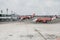 Bangkok,Thailand-January 31,2020:Jet aircraft of the airline Air Asia flights. a low cost Asian airlines is waiting for take passe