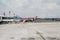 Bangkok,Thailand-January 31,2020:Jet aircraft of the airline Air Asia flights. a low cost Asian airlines is waiting for take passe