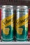 Bangkok, Thailand - July 23, 2023 : Schweppes zero sugar pineapple mojito soda 330ml