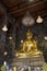 Bangkok,Thailand-July 4,2020:The big gold buddha statue in side chuch in Suthat temple at bangkok