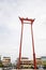 Bangkok,Thailand-July 4,2020:The landmark is wood red pole name "Sao Chingcha" is famous in bangkok thailand