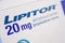 Bangkok, Thailand, June 1, 2021 Lipitor, Lipid cholesterol lowering drug, reduce LDL low density lipoprotein healthy strong