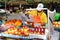 Bangkok, Thailand: Man Selling Pomegranate Juice