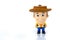 Bangkok, Thailand - March 27, 2016 : A studio shot of the Disney Infinity character Woody from the movie Toy Story