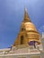 Bangkok ,Thailand  May 14, 2019: Wat Bowonniwet Vihara.The hightlights of the temple are Uposatha Hall, the Main Gateway, The Red