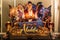 Bangkok, Thailand - May 29, 2019: Disney`s Aladdin movie backdrop display in movie theatre. Cinema promotional advertisement