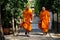 Bangkok, Thailand: Monks at Thai Wat