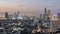 Bangkok, Thailand - November 14, 2016: Skyscrapers on Sathorn Road, Bangkok, Thailand