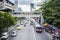 BANGKOK, THAILAND ï¿½ NOVEMBER 23: Traffic on the busy road in front of Chatuchak Park on November 23,2012 in Bangkok, Thailand