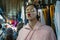 Bangkok, Thailand - November 30, 2019: Kissing face duck face women mannequin displaying clothing for sale at the Chatuchak