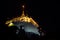 BANGKOK, THAILAND - November 7, 2019: Golden Mountain Pagoda of Wat Saket Ratchaworamahawiharn, Buddhists are walking up to the