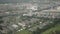 bangkok thailand - november10,2018 : aerial view from plane window of bangkok urban residence along the way of plane landing to d