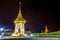 Bangkok,Thailand on November13,2017:Night scene of Replica of the Royal Crematorium for the Royal Cremation of His Majesty King Bh