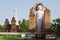 BANGKOK, THAILAND - OCTOBER 30, 2013: Ancient Siam, Buddha Image of Dvaravati Period