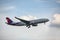 Bangkok thailand - october1,2018 : nepal airline plane approach