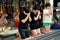 Bangkok, Thailand: People Praying at Erawan Shrine