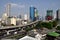 Bangkok, Thailand: Sathorn Road Skyline