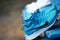 Bangkok ,Thailand ,Sept 22 ,2019-Nike sport shoe on hang tilt bar for dry after washing