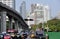 Bangkok, Thailand: Silom Road Traffic