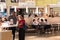 Bangkok, Thailand: Thai school girls at IKEA restaurant in Mega Bangna Shopping Mall.