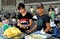 Bangkok, Thailand: Two Men Selling Jackfruit