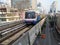 Bangkok Transit System train on elevated track